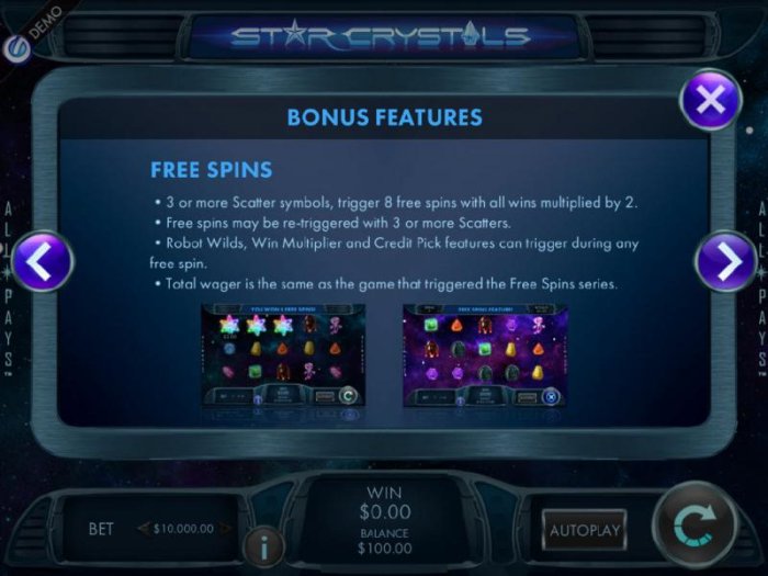 Star Crystals by All Online Pokies