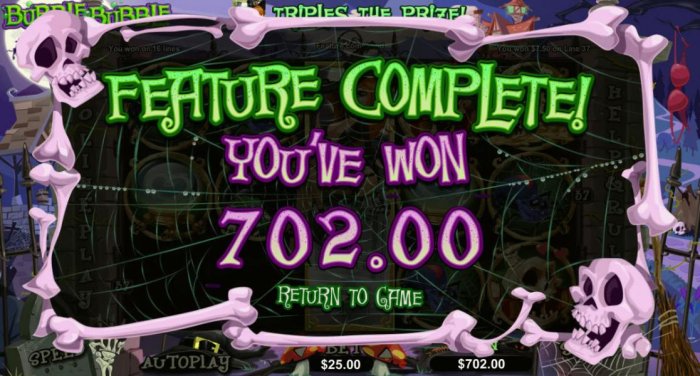 All Online Pokies - Free spins feature triggers a 702.00 big win!