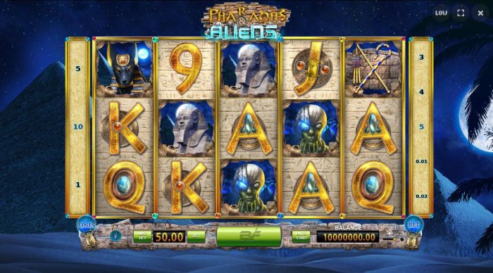 All Online Pokies image of Pharaohs and Aliens