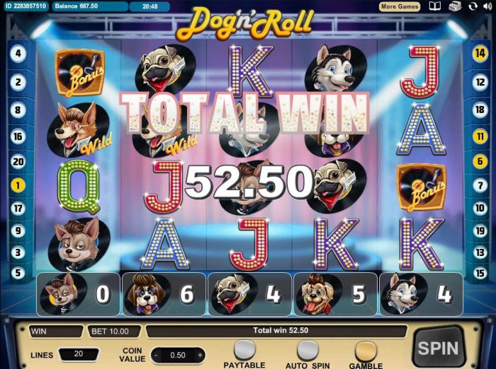 Dog 'n' Roll by All Online Pokies