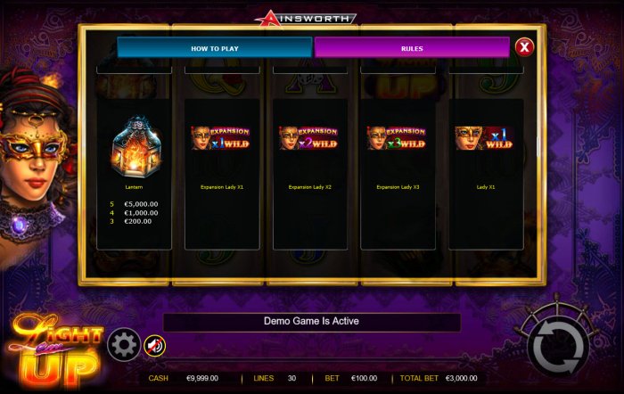 Light 'em Up by All Online Pokies