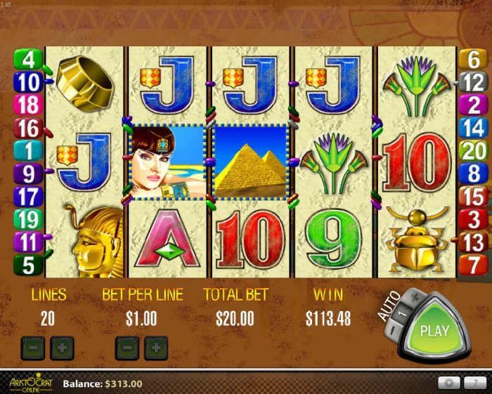 All Online Pokies image of Queen of the Nile