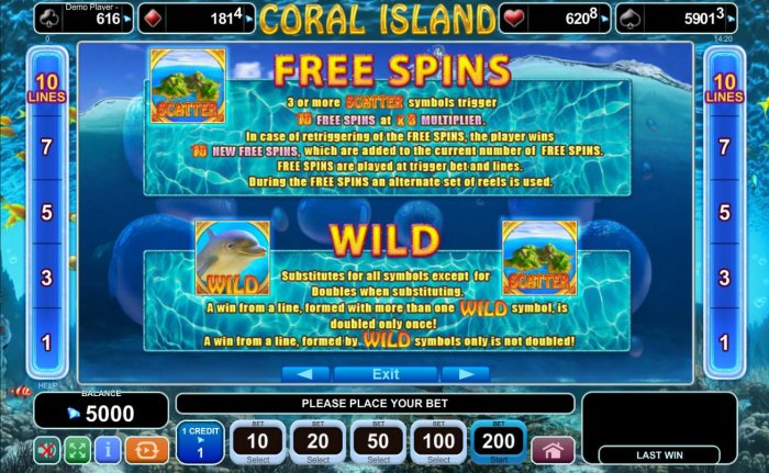 All Online Pokies image of Coral Island