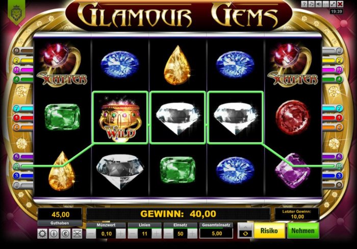 Glamour Gems by All Online Pokies