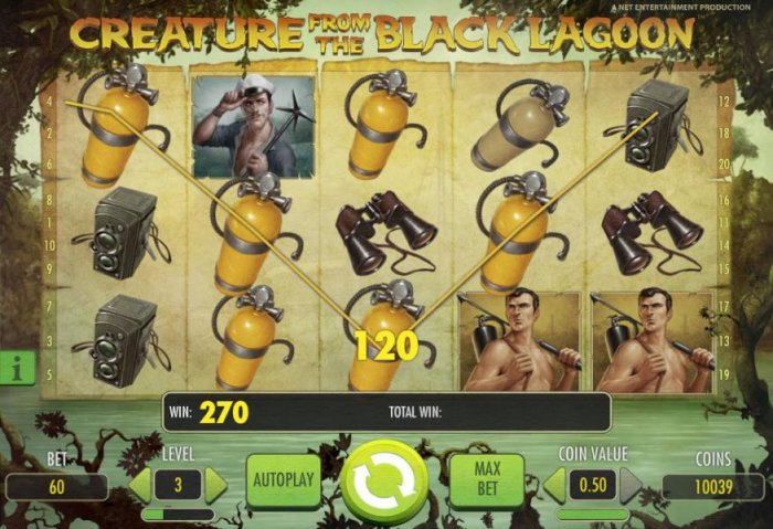 All Online Pokies image of Creature from the Black Lagoon