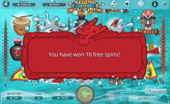 10 additional free spins awarded - All Online Pokies