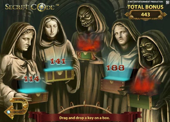 443 coins awarded during bonus game by All Online Pokies