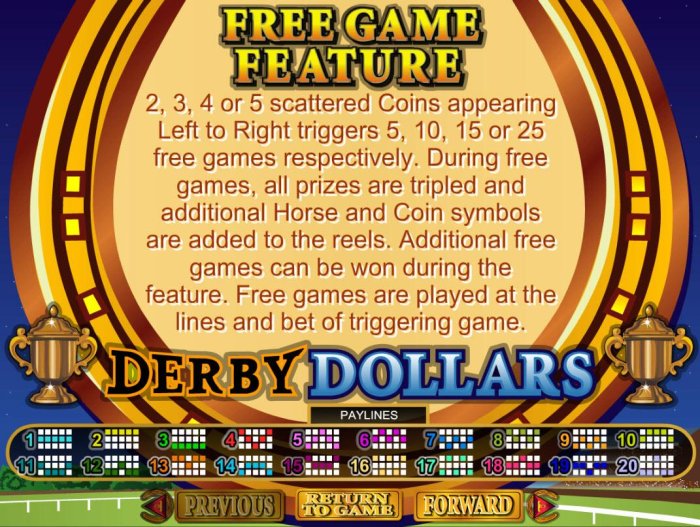 Derby Dollars by All Online Pokies