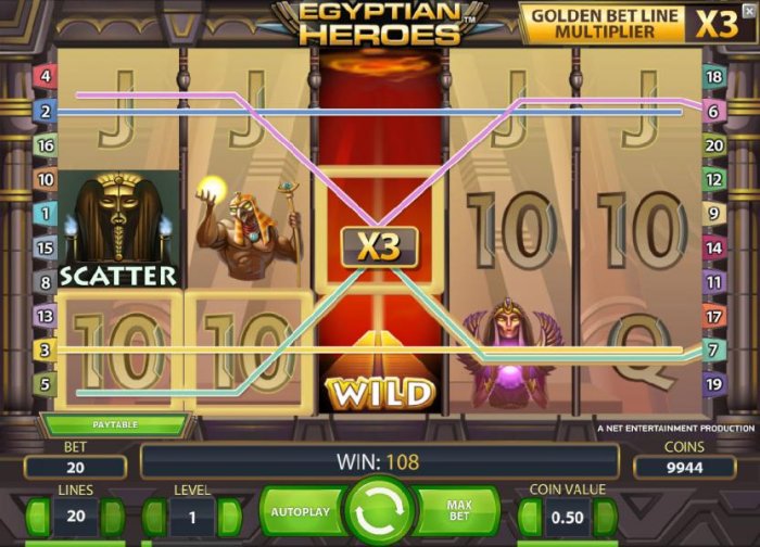 All Online Pokies image of Egyptian Heroes
