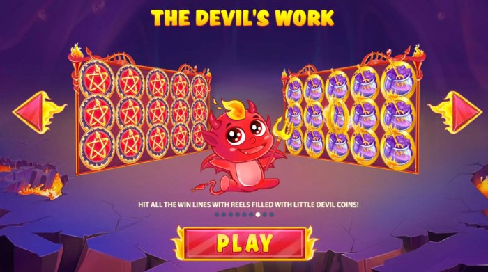 All Online Pokies - The Devils Work - Hot all the win lines with reels filled with Little Devil coins