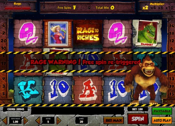 Free spin re-triggered during the free spins feature. - All Online Pokies