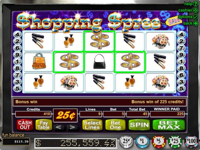 All Online Pokies image of Shopping Spree