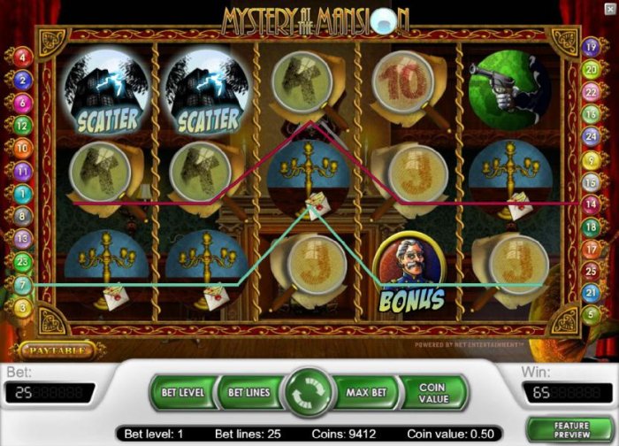All Online Pokies image of Mystery At The Mansion
