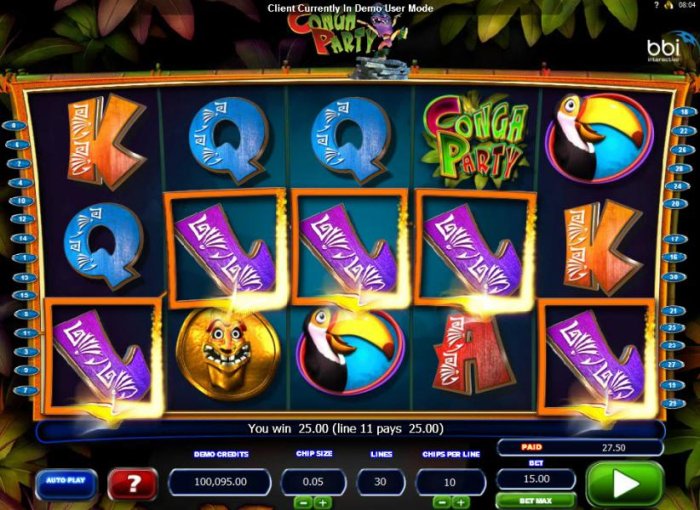 All Online Pokies image of Conga Party