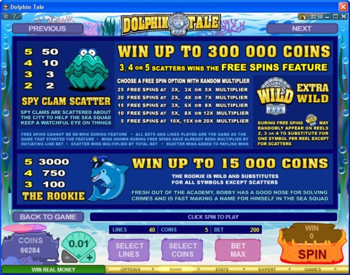 All Online Pokies image of Dolphin Tale