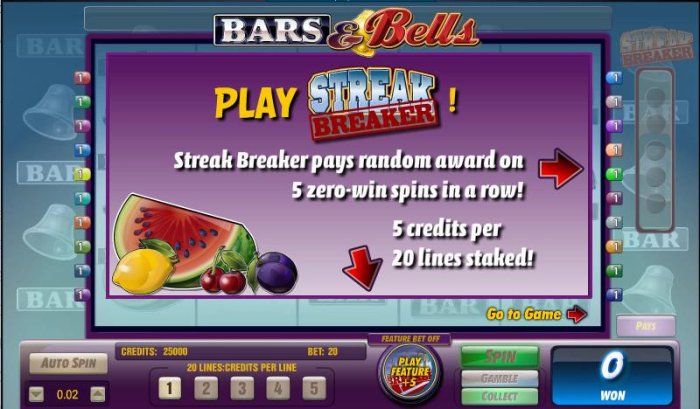 All Online Pokies - main game board featuring 5 reels and 20 paylines
