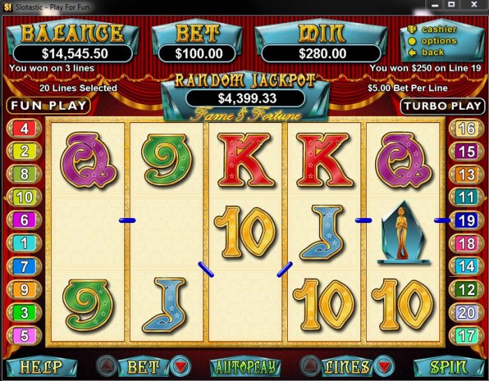 Fame and Fortune by All Online Pokies