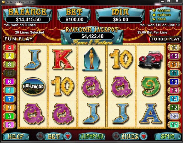All Online Pokies image of Fame and Fortune